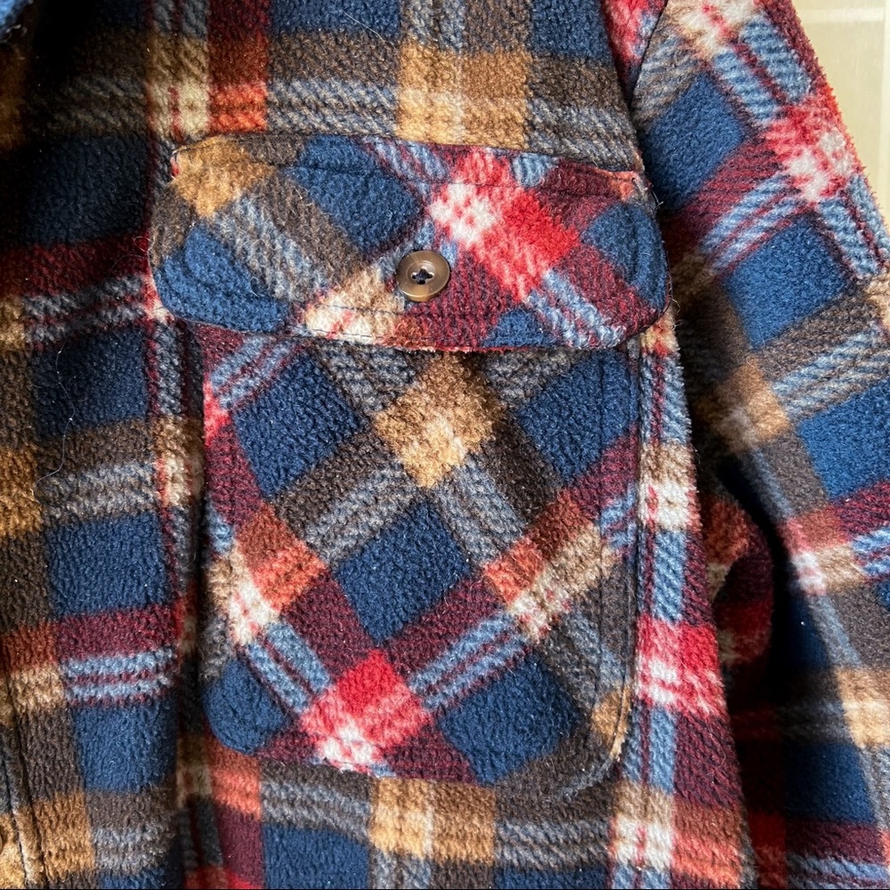 Plaid Sherpa Button Down Flannel - Picture 3 of 6